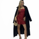 abito corto in paillettes stella